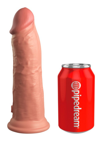 8" Dual Density Silicone Cock
